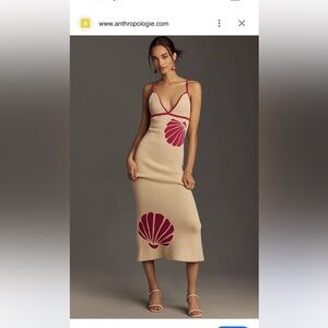 Anthropologie The Wolf Gang Sleeveless V-Neck Knit Shell Midi Dress. Size L